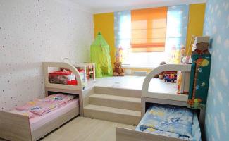 Дизайн детской комнаты 12 кв м для двух девочек